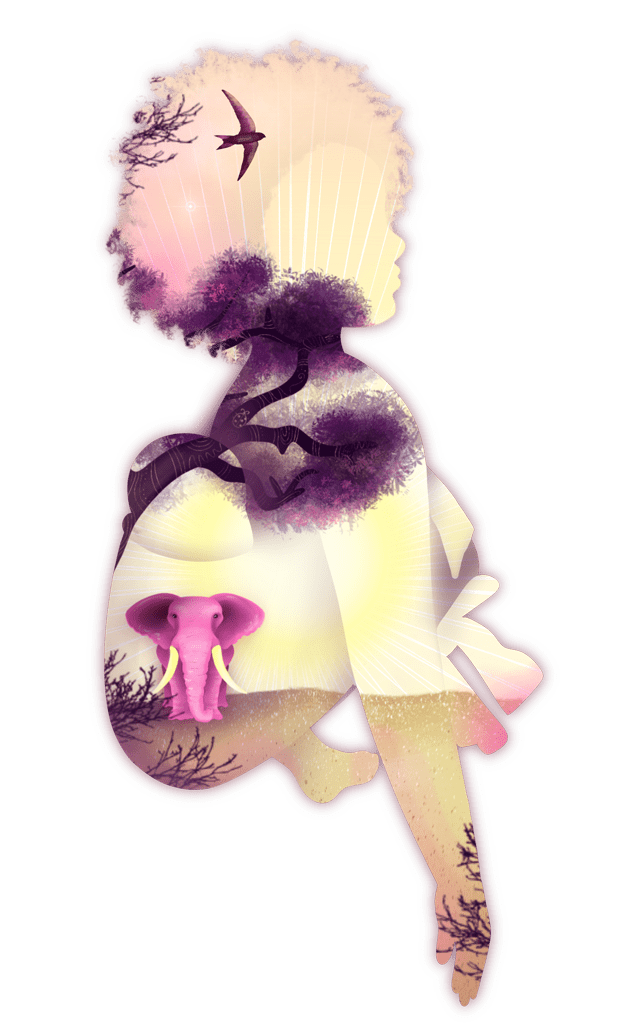 Illustration doula maternite julie diop dans la loire yaay jamm